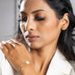 Priyaasi Women White American Diamond Gold-Polished Star Link Bracelet - Swadesiicart