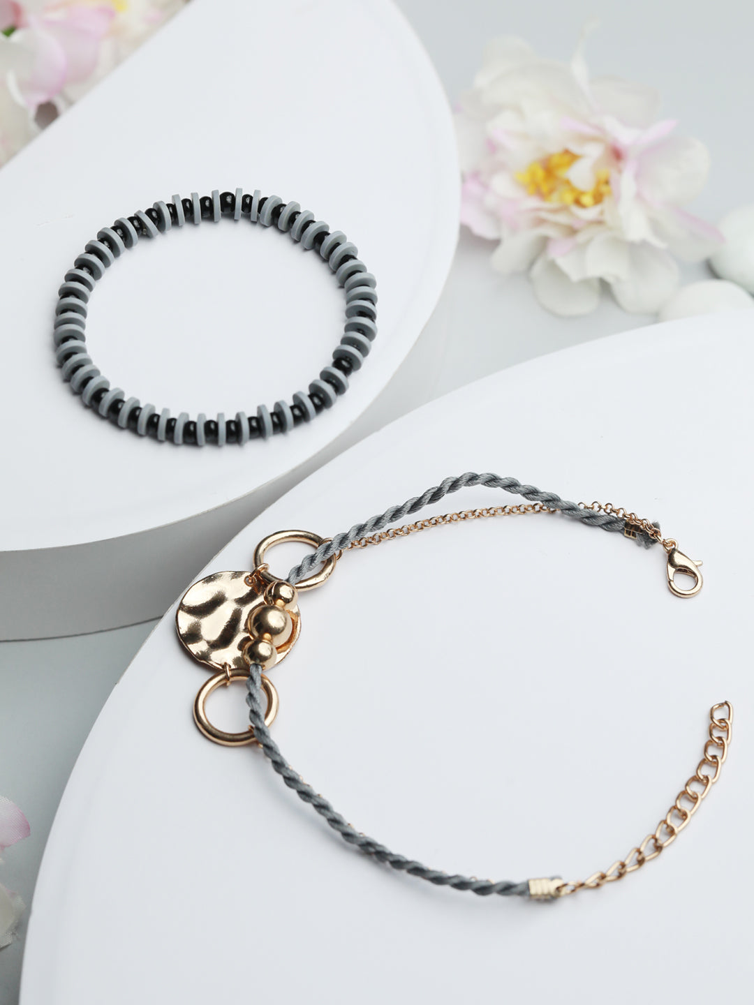 Priyaasi Women Rose Gold Layered Bracelet - Noz2Toz