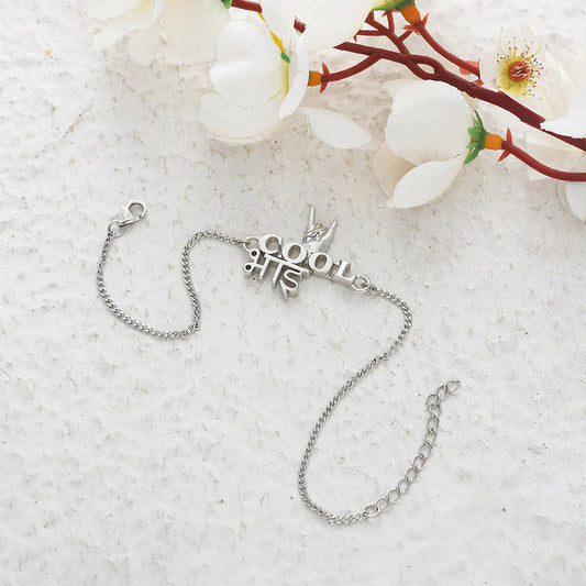 trueBrowns X Voylla 925 Sterling Silver Precious Cool Bhai Bracelet Rakhi | Swadesiicart