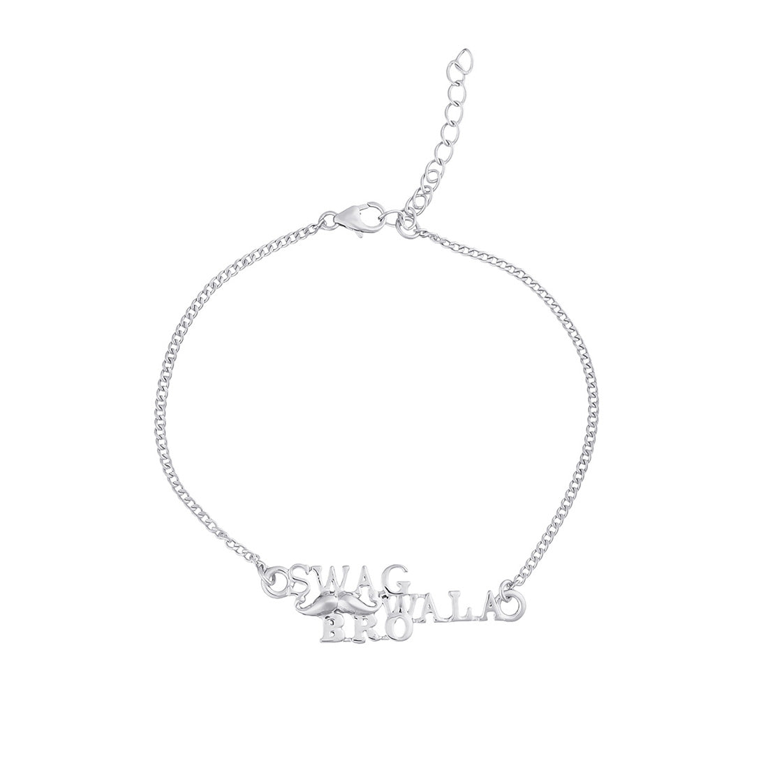 trueBrowns 925 Sterling Silver Precious Swag Wala Bro Bracelet Rakhi | Swadesiicart