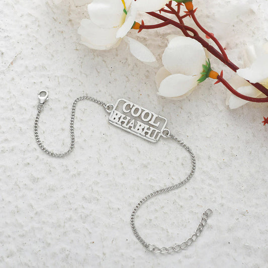 trueBrowns 925 Sterling Silver Precious Cool Bhabhi Bracelet Rakhi | Swadesiicart