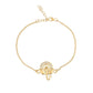 trueBrowns 925 Sterling Silver Gold-Polished Ganesha Bracelet Rakhi | Swadesiicart