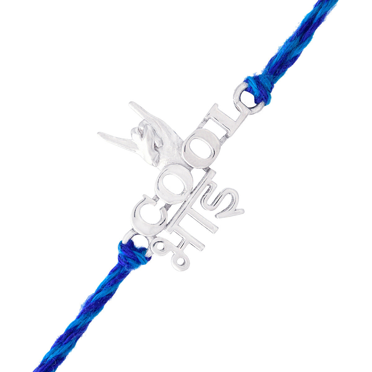 trueBrowns X Voylla 925 Sterling Silver Precious Cool Bhai Thread Rakhi | Swadesiicart