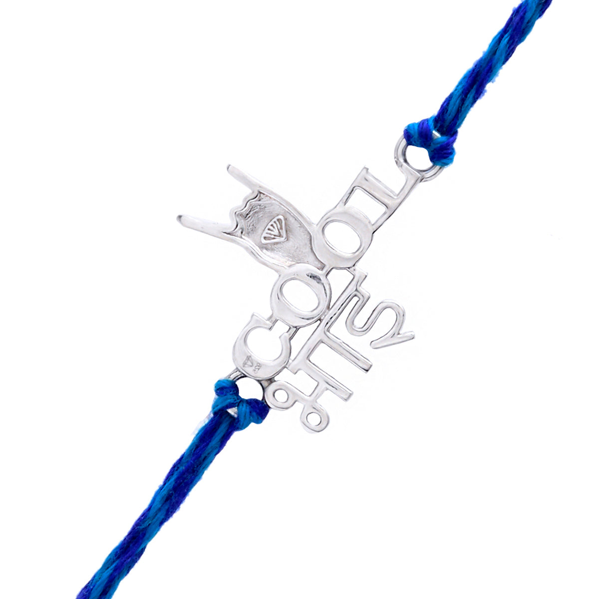 trueBrowns X Voylla 925 Sterling Silver Precious Cool Bhai Thread Rakhi | Swadesiicart