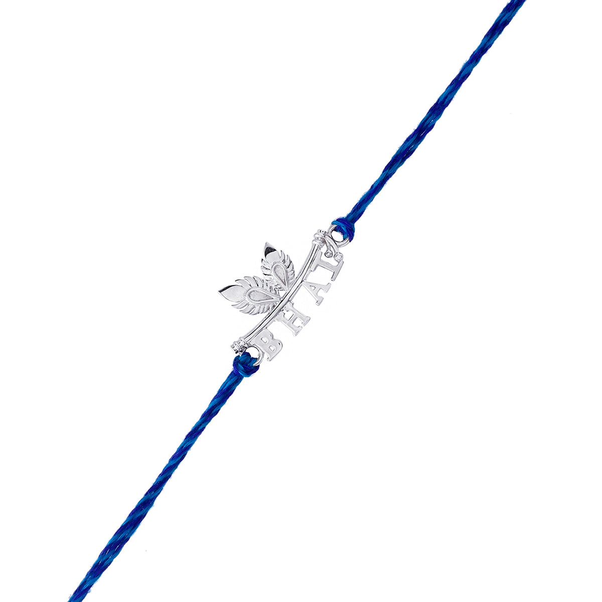 trueBrowns 925 Sterling Silver Stunning Bhai Thread Rakhi | Swadesiicart