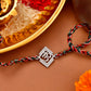 trueBrowns 925 Sterling Silver Precious Om Thread Rakhi | Swadesiicart