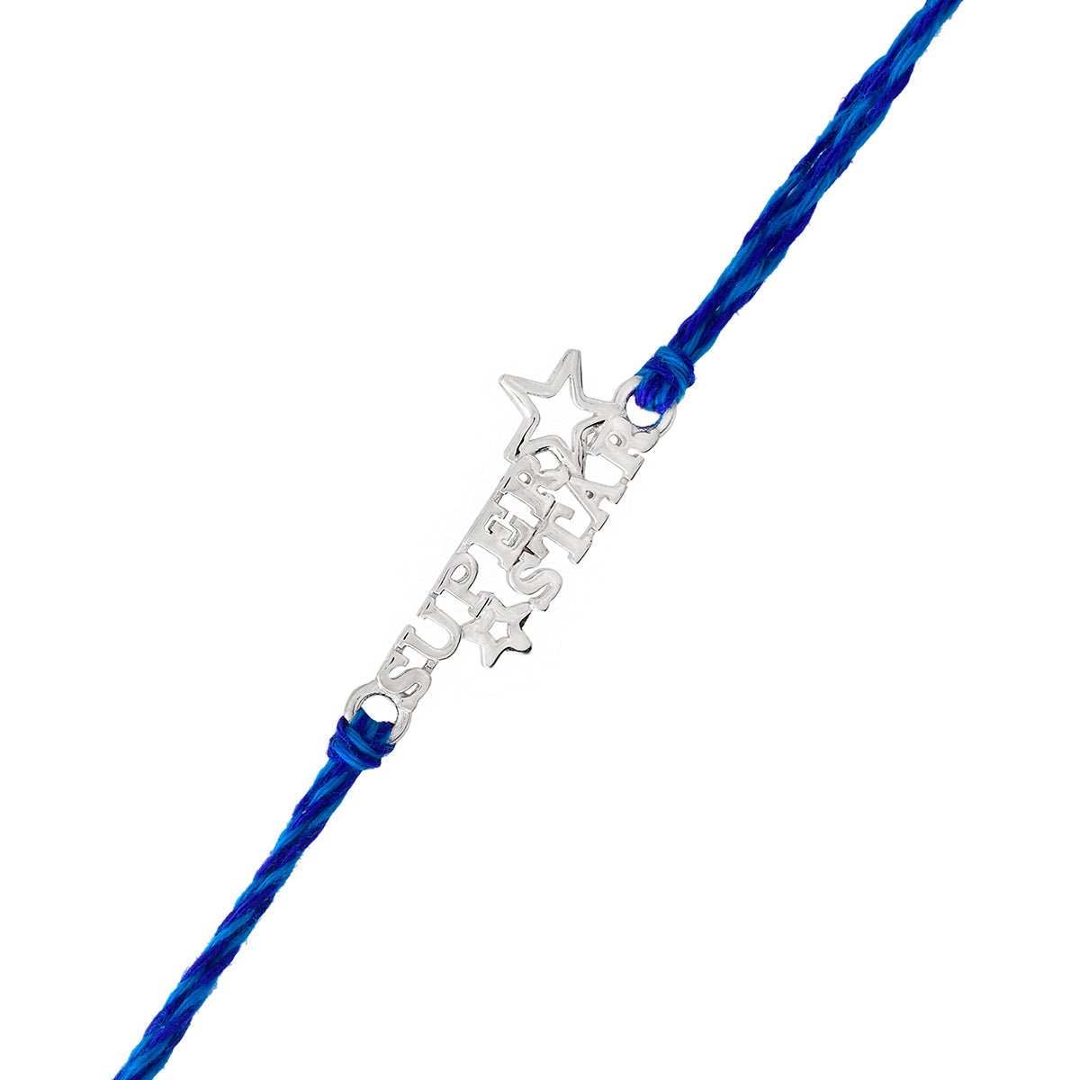 trueBrowns 925 Sterling Silver Precious Superstar Thread Rakhi | Swadesiicart