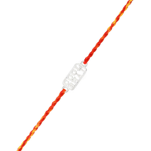 trueBrowns 925 Sterling Silver Precious Cool Bhai Thread Rakhi | Swadesiicart