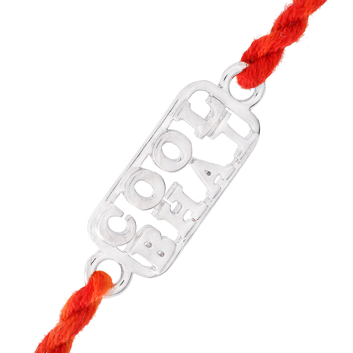 trueBrowns 925 Sterling Silver Precious Cool Bhai Thread Rakhi | Swadesiicart