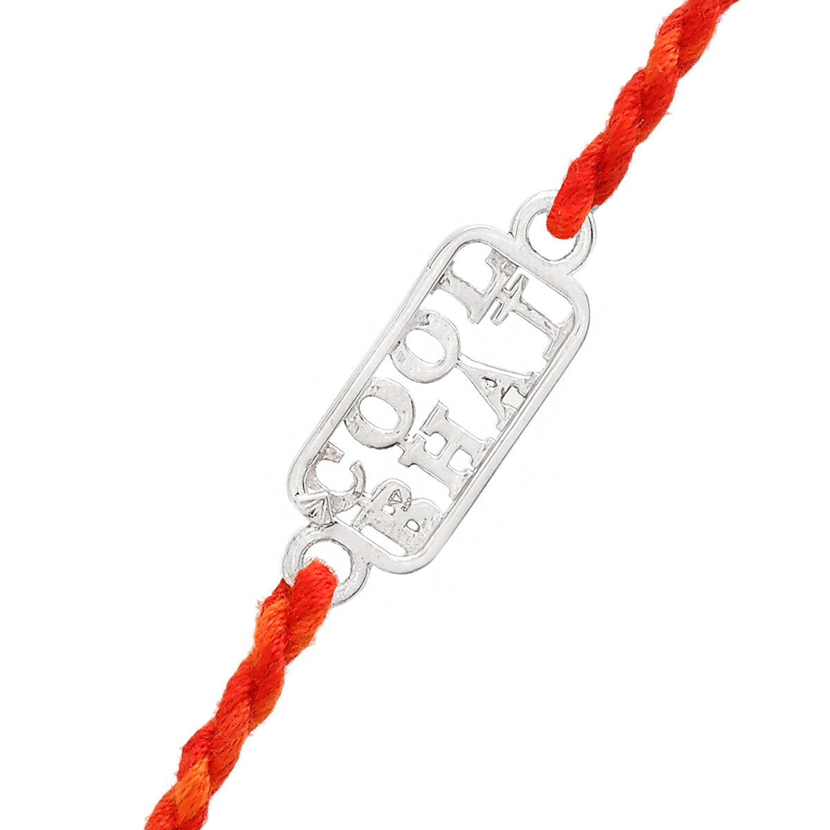 trueBrowns 925 Sterling Silver Precious Cool Bhai Thread Rakhi | Swadesiicart