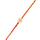 trueBrowns 925 Sterling Silver Swastik Gold-Polished Gold Micron Plated Thread Rakhi | Swadesiicart