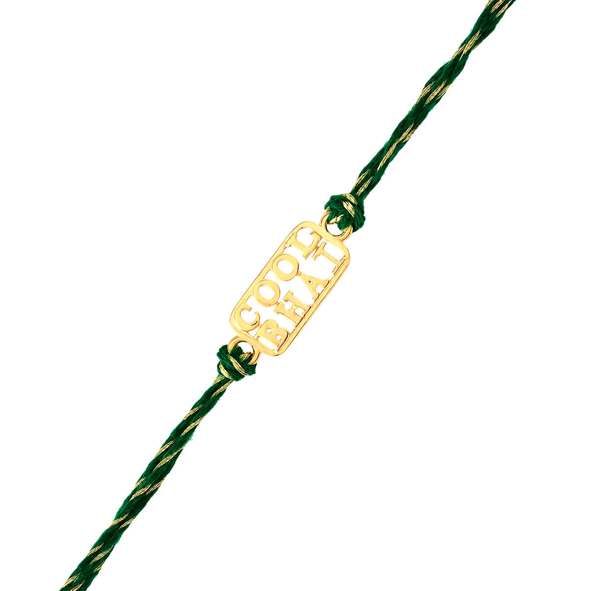 trueBrowns 925 Sterling Silver Gold-Polished Gold Micron Plated Cool Bhai Thread Rakhi | Swadesiicart
