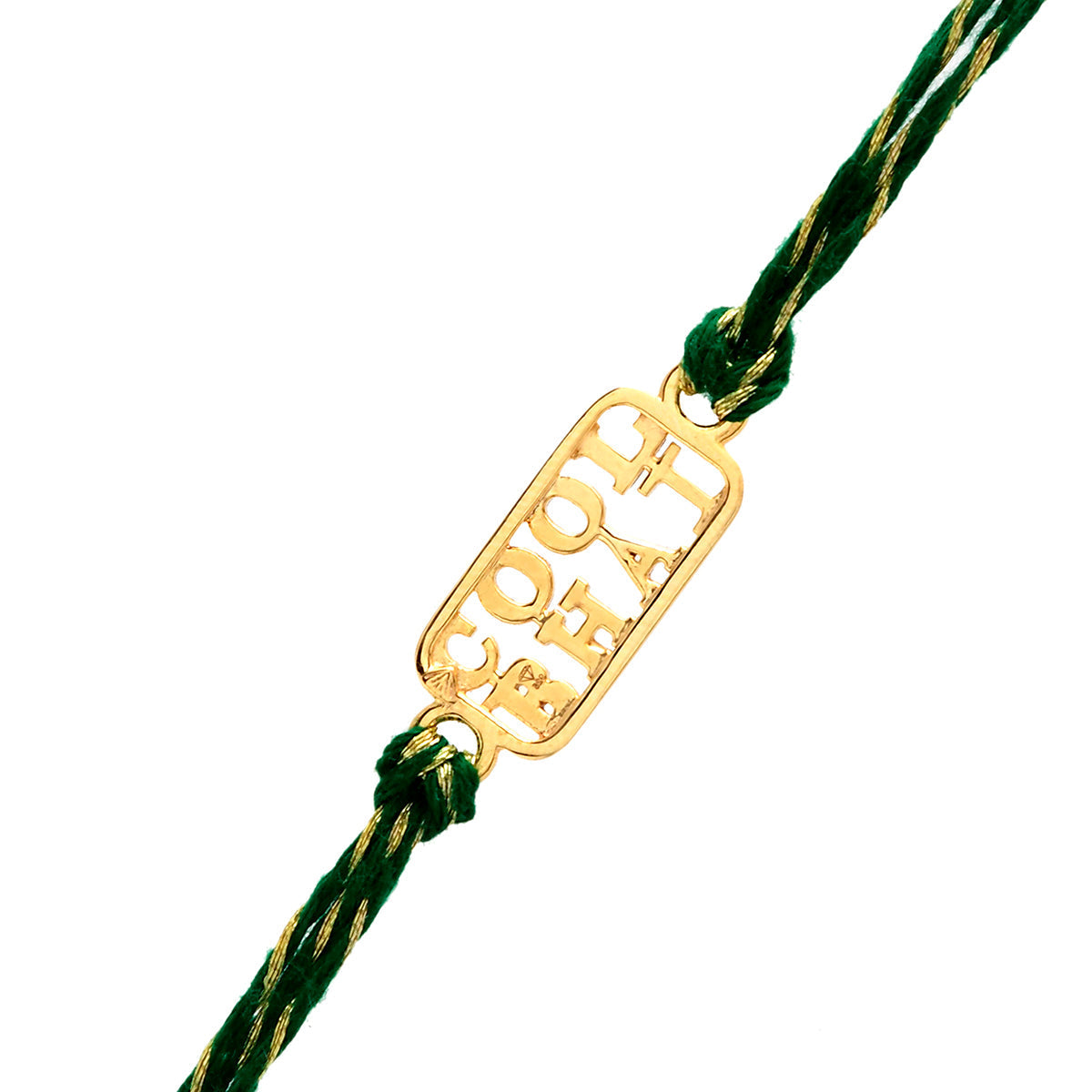 trueBrowns 925 Sterling Silver Gold-Polished Gold Micron Plated Cool Bhai Thread Rakhi | Swadesiicart