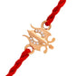 trueBrowns 925 Sterling Silver Gold-Polished Gold Micron Plated Trishul Thread Rakhi | Swadesiicart
