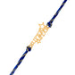 trueBrowns 925 Sterling Silver Gold-Polished Gold Micron Plated Superstar Thread Rakhi | Swadesiicart