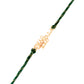 trueBrowns 925 Sterling Silver Gold-Polished Gold Micron Plated Swag Thread Rakhi | Swadesiicart