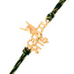 trueBrowns 925 Sterling Silver Classic 'Cool Bhai' Inscription Gold-Polished Gold Micron Plated Thread Rakhi | Swadesiicart