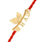 trueBrowns X Voylla 925 Sterling Silver Gold-Polished Gold Micron Plated Bhai Thread Rakhi | Swadesiicart