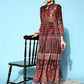 Ahalyaa Women's Beautiful Black Color Digital Print Velvet Kurta | Swadesiicart