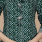 Miravan Women's Rayon Bandhani Print Straight Kurta Green - Swadesiicart