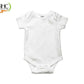 AHC Soft Cotton Short-Sleeve Bodysuits Solid Onesies New Born Infant Dress - Blue/Grey/Green