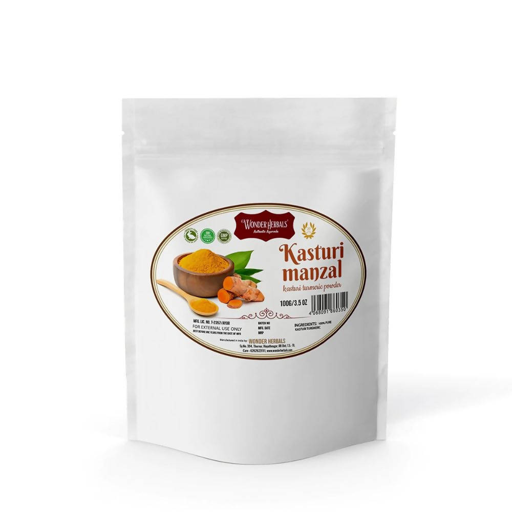 Wonder Herbals Kasthuri Manzal (Turmeric) Powder | Swadesiicart