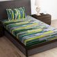 Story@home Arena White & Grey Printed 180 TC Bedsheet & Pillow Covers - Swadesiicart