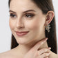 NVR Women Gold-Polished Drop Earrings | Swadesiicart