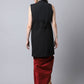 Even Apparels Black Polywool Open Front Women's Long Coat | Swadesiicart