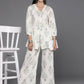Ahalyaa Women's Traditional Wear Co-ods - Off White | Swadesiicart
