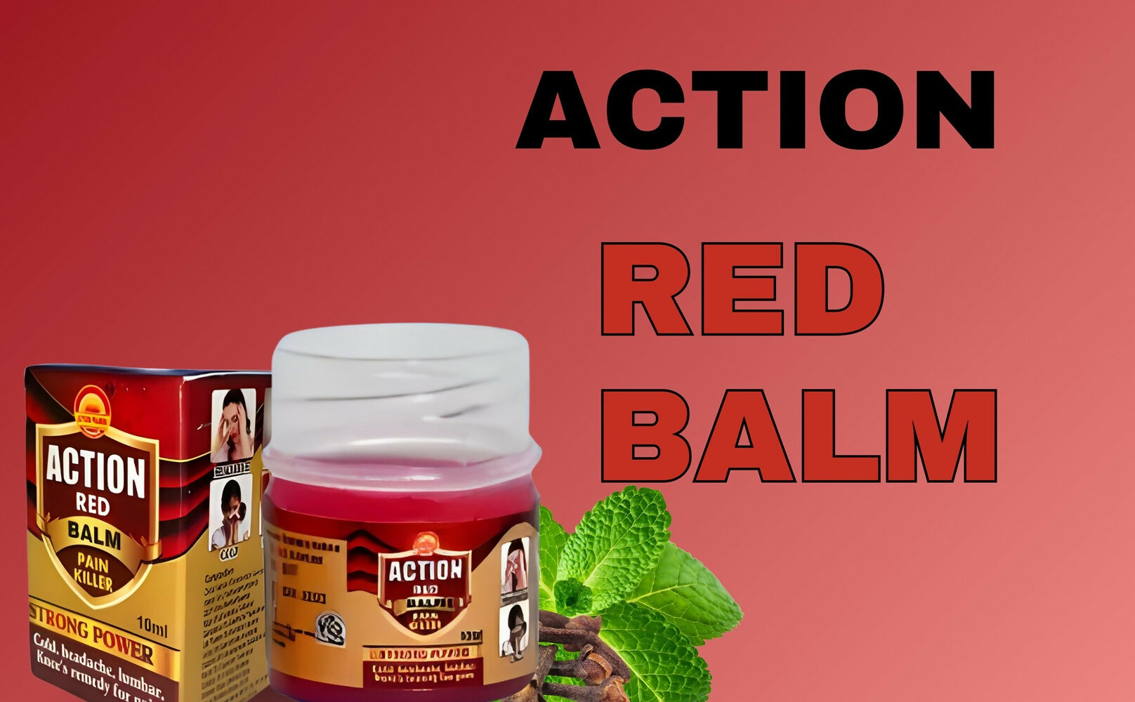 Action Pharma Red Balm Pain Killer | Swadesiicart