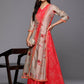 Ahalyaa Women's Traditional wear Ethnic Dress - Red | Swadesiicart