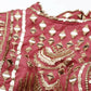 House of Panchhi Women Rosegold Net Embroidered Mirror Lehenga & Blouse with Dupatta | Swadesiicart