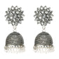 Mominos Fashion Joharkamal Kundan work Jhumka with White Beads - Mominos Fashion
