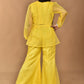 Morchari Women Hand Embroidery Crop Top-Yellow - Swadesiicart