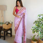 Vamsee Smiti Lavender Georgette Saree - Swadesiicart