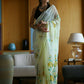 Vamsee Laxmi Yellow Georgette Saree - Swadesiicart