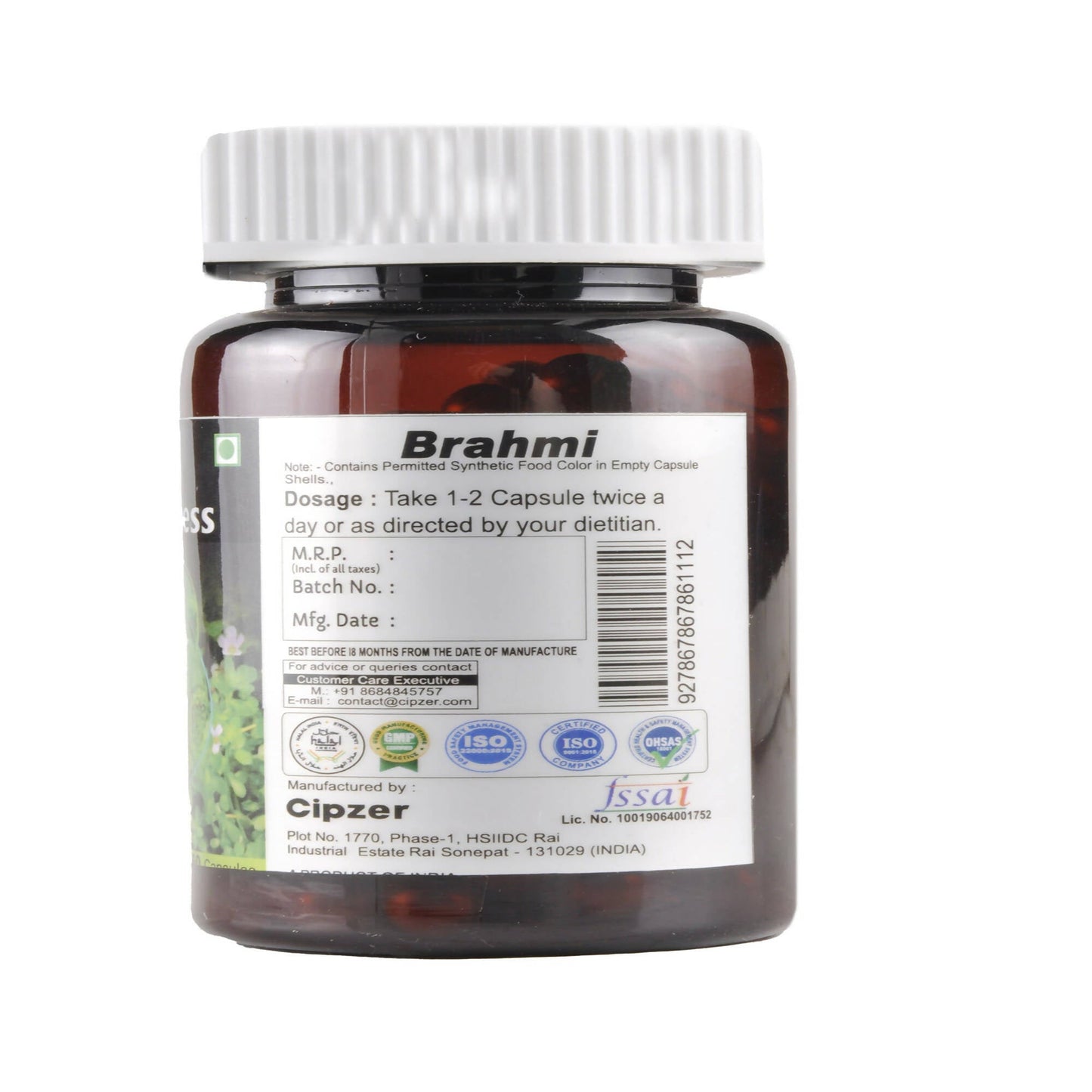 Cipzer Brahmi Capsules - Swadesiicart