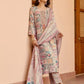 Lorenvalley Cream Cotton Blend Printed Kurta Set - Swadesiicart