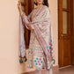 Lorenvalley Cream Cotton Blend Printed Kurta Set - Swadesiicart