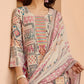 Lorenvalley Cream Cotton Blend Printed Kurta Set - Swadesiicart