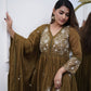 Lorenvalley Brown Cotton Silk Embroidered And Chikan Lace Work Kurta Set - Swadesiicart
