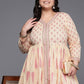 Ahalyaa Women's Traditional wear Co-ords - Tan - Swadesiicart