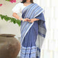 Beatitude Blue Cotton Tanchori Handloom Saree