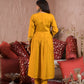 Ethnic Festive Wear Viscose Chanderi Yellow Stitched Suit With Dupatta - Tanisha | Swadesiicart