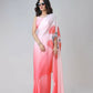 Vastranavya Blush Pink Freehand Floral Print Ready to Wear Saree | Swadesiicart