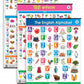 Jumbo English, Hindi and Marathi Alphabet and Number Charts for Kids