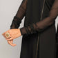FIORRA Women's Black Creap A-Line Kurta Pant With Dupatta - Swadesiicart