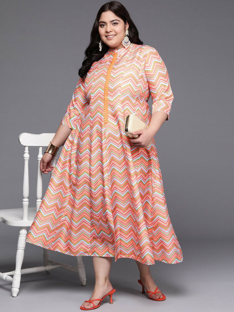 Ahalyaa Women's Traditional wear Ethnic Dress - Multi Color | Swadesiicart