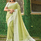 Shree Shyam Fashion Lime Green Linen Saree